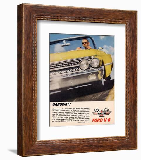 Ford 1961 Gangway V8-null-Framed Art Print