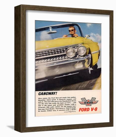 Ford 1961 Gangway V8-null-Framed Art Print