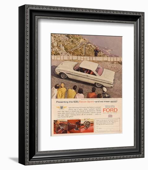 Ford 1963 '63½ Falcon Sprint-null-Framed Art Print