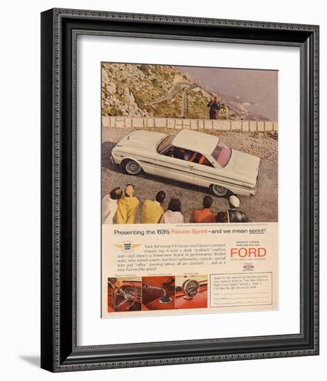 Ford 1963 '63½ Falcon Sprint-null-Framed Art Print