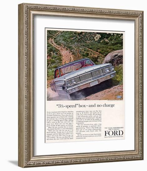 Ford 1964 3½-Speed Box-null-Framed Art Print