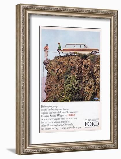 Ford 1964 Country Squire Wagon-null-Framed Art Print