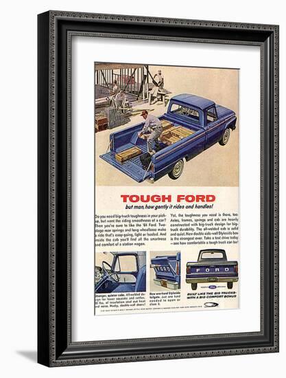 Ford 1964 Tough-But How Gently-null-Framed Premium Giclee Print