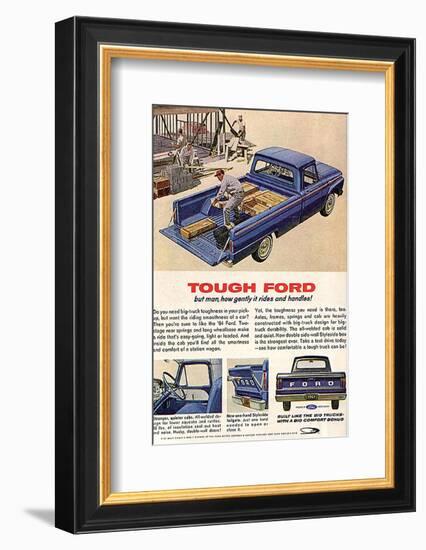 Ford 1964 Tough-But How Gently-null-Framed Art Print