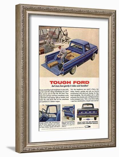 Ford 1964 Tough-But How Gently-null-Framed Art Print