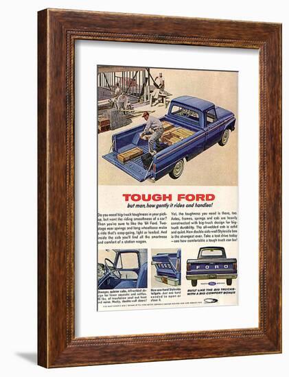 Ford 1964 Tough-But How Gently-null-Framed Art Print