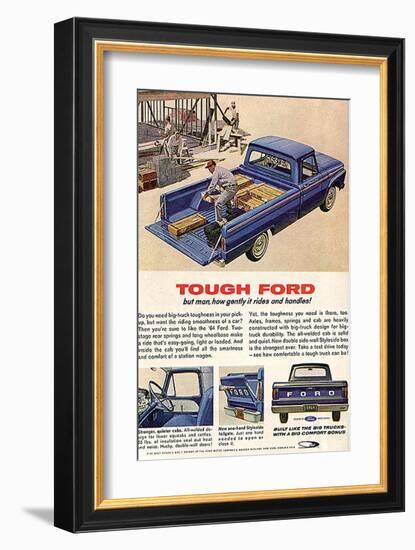 Ford 1964 Tough-But How Gently-null-Framed Art Print