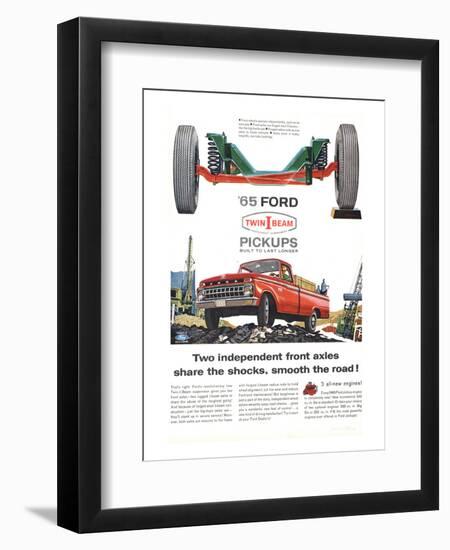 Ford 1965 Twin-I-Beam Pickups-null-Framed Premium Giclee Print