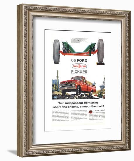 Ford 1965 Twin-I-Beam Pickups-null-Framed Art Print