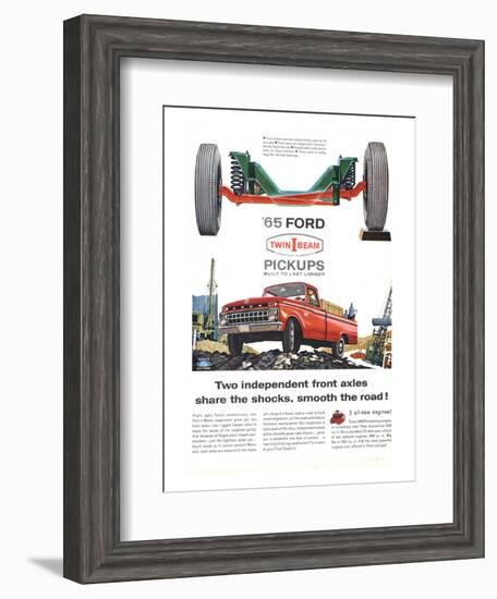 Ford 1965 Twin-I-Beam Pickups-null-Framed Art Print