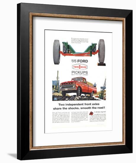 Ford 1965 Twin-I-Beam Pickups-null-Framed Art Print