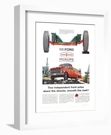 Ford 1965 Twin-I-Beam Pickups-null-Framed Art Print