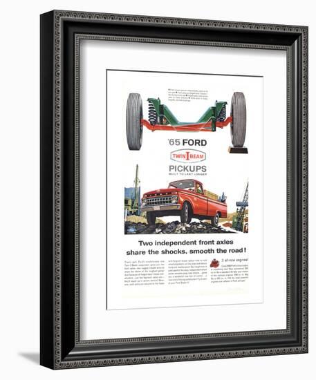 Ford 1965 Twin-I-Beam Pickups-null-Framed Art Print