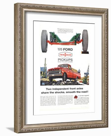 Ford 1965 Twin-I-Beam Pickups-null-Framed Art Print