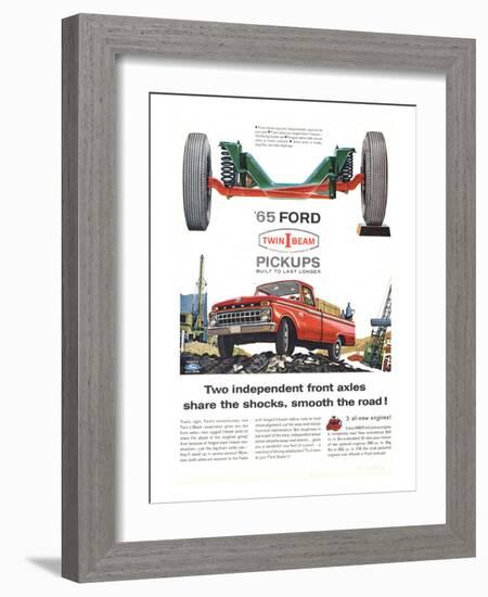 Ford 1965 Twin-I-Beam Pickups-null-Framed Art Print