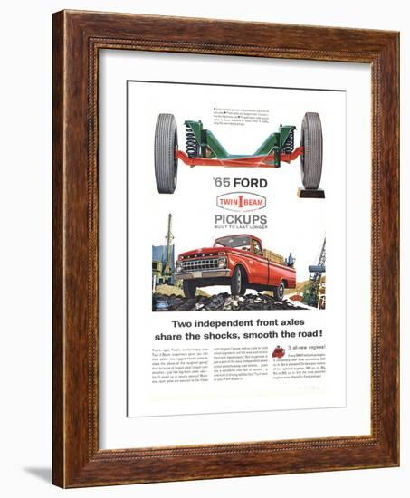 Ford 1965 Twin-I-Beam Pickups-null-Framed Art Print