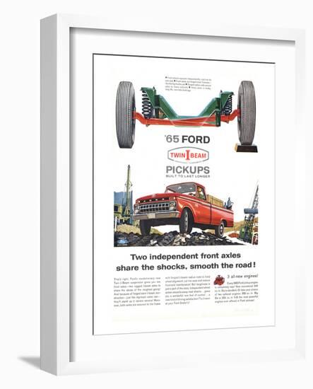 Ford 1965 Twin-I-Beam Pickups-null-Framed Art Print