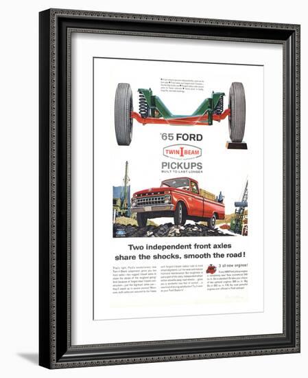 Ford 1965 Twin-I-Beam Pickups-null-Framed Art Print