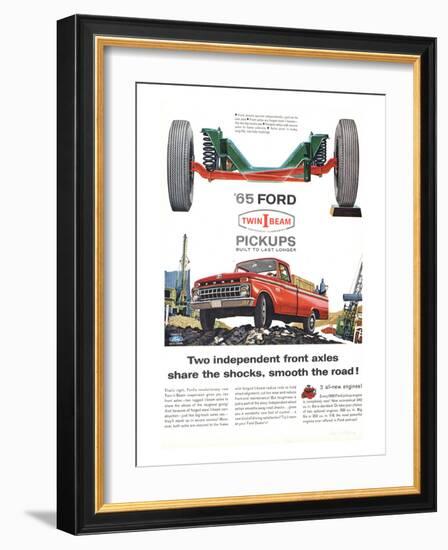 Ford 1965 Twin-I-Beam Pickups-null-Framed Art Print