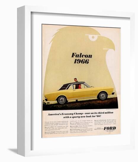 Ford 1966 Falcon Economy Champ-null-Framed Art Print