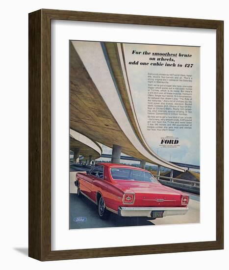 Ford 1966 Smoothest Brute-null-Framed Art Print