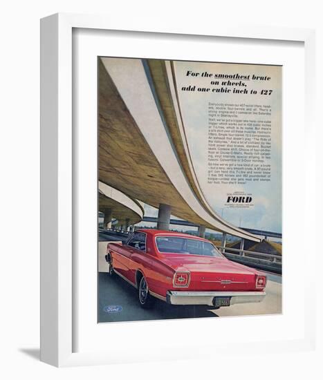 Ford 1966 Smoothest Brute-null-Framed Art Print