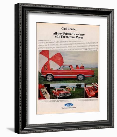 Ford 1967 Cool Combo Ranchero-null-Framed Art Print