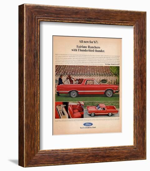 Ford 1967 Fairlane Ranchero-null-Framed Premium Giclee Print