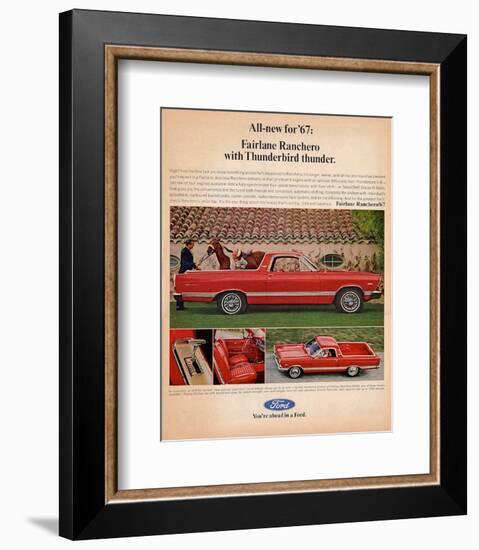 Ford 1967 Fairlane Ranchero-null-Framed Premium Giclee Print