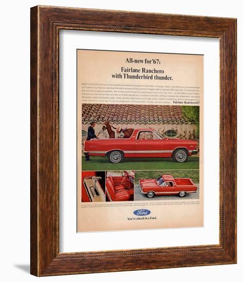 Ford 1967 Fairlane Ranchero-null-Framed Art Print