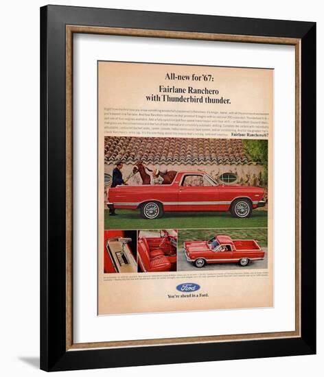 Ford 1967 Fairlane Ranchero-null-Framed Art Print