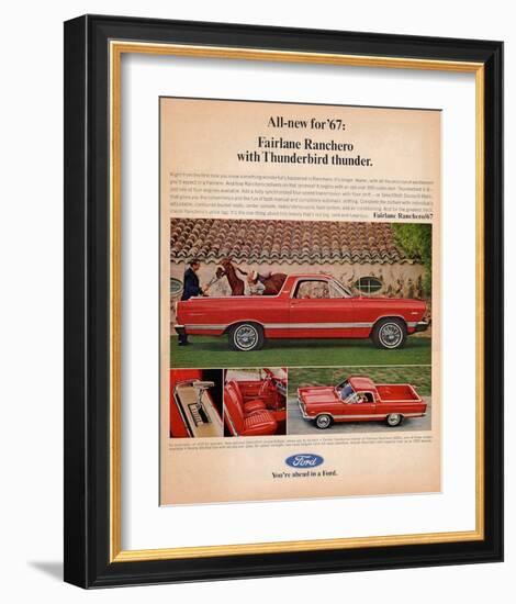 Ford 1967 Fairlane Ranchero-null-Framed Art Print