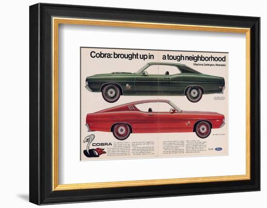 Ford 1969 Cobra Sportsroof-null-Framed Premium Giclee Print