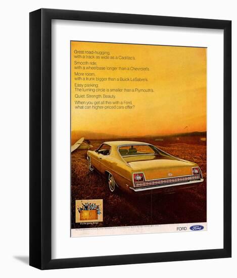 Ford 1969 It's the Going Thing-null-Framed Art Print