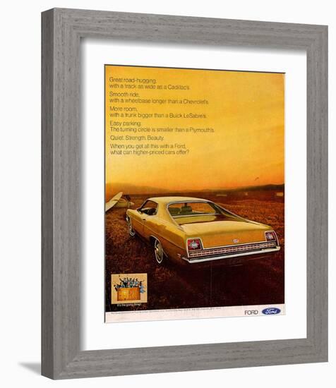 Ford 1969 It's the Going Thing-null-Framed Art Print