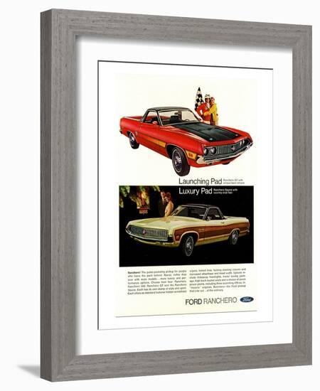 Ford 1970 Ranchero GT - Pad-null-Framed Art Print