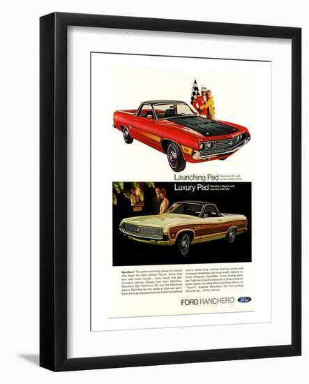 Ford 1970 Ranchero GT - Pad-null-Framed Art Print