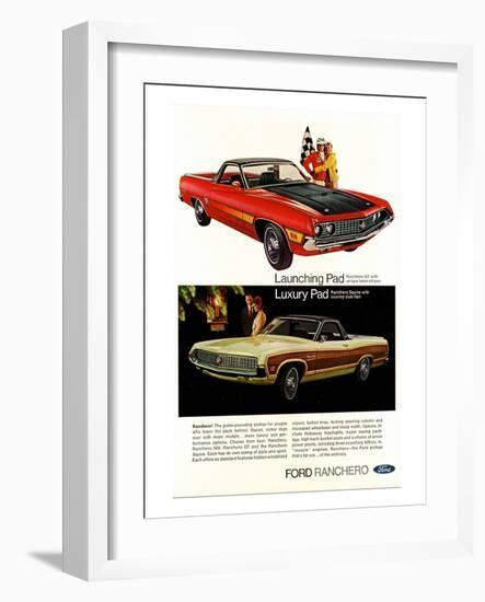 Ford 1970 Ranchero GT - Pad-null-Framed Art Print