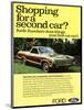 Ford 1971 Shopping for 2Nd Car-null-Mounted Art Print