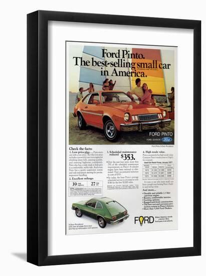 Ford 1977 Pinto - Bestselling-null-Framed Art Print