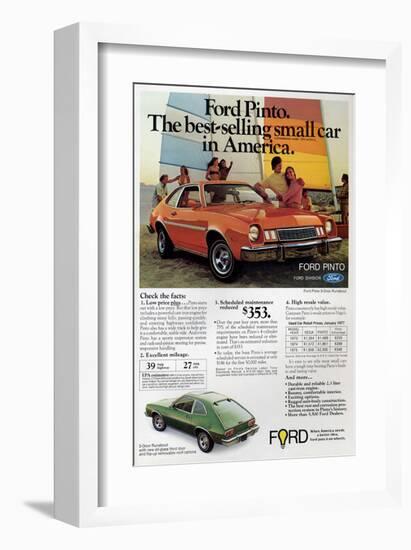 Ford 1977 Pinto - Bestselling-null-Framed Art Print