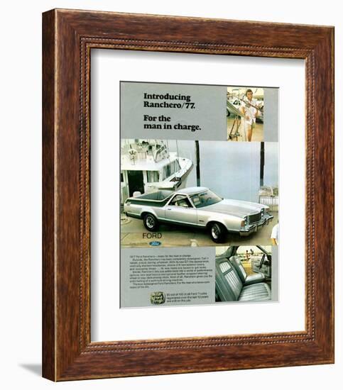 Ford 1977 Ranchero - in Charge-null-Framed Premium Giclee Print