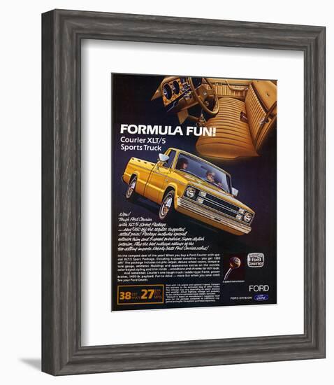 Ford 1982 Courier Sports Truck-null-Framed Art Print