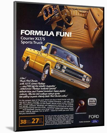 Ford 1982 Courier Sports Truck-null-Mounted Art Print