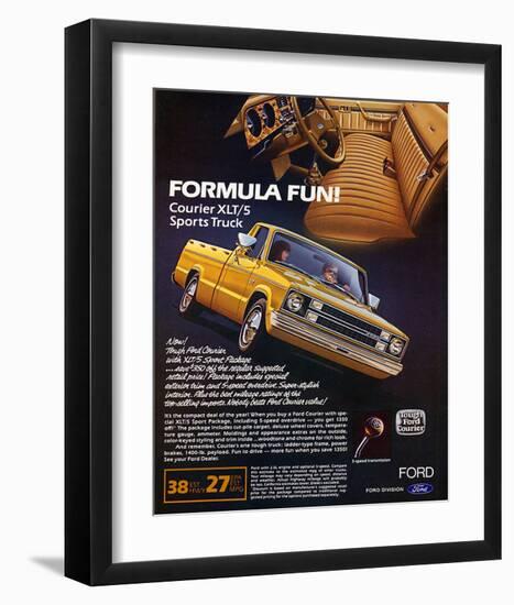 Ford 1982 Courier Sports Truck-null-Framed Art Print