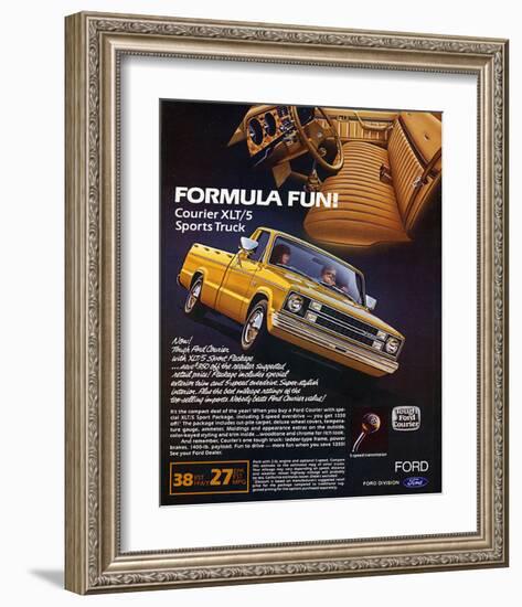 Ford 1982 Courier Sports Truck-null-Framed Art Print