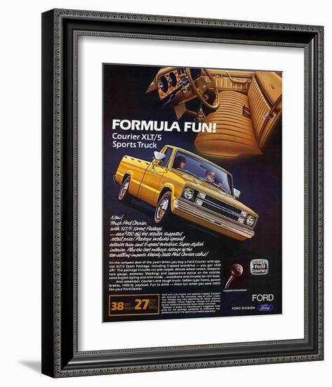 Ford 1982 Courier Sports Truck-null-Framed Art Print