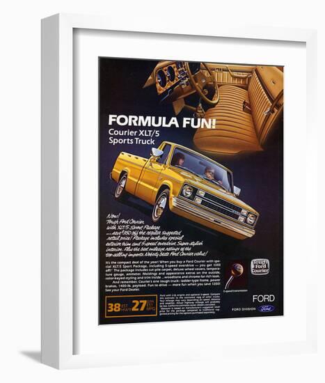 Ford 1982 Courier Sports Truck-null-Framed Art Print