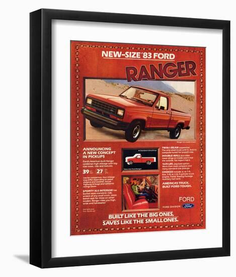 Ford 1983 New-Size Ranger--Framed Art Print