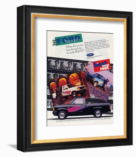 Ford 1992 Ranger - Never Rest-null-Framed Art Print